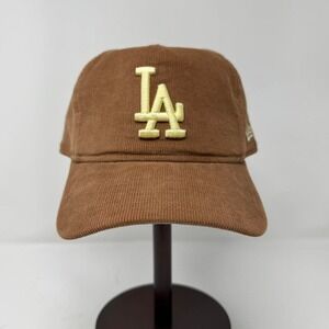 New Era Los Angeles Dodgers 19TWENTY Adjust Cap Nostalgic Brown Corduroy NWOT